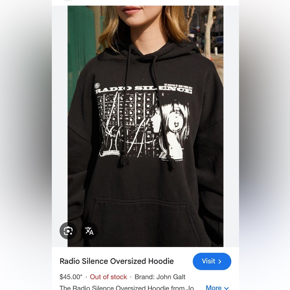 Radio Silence Oversized hoodie